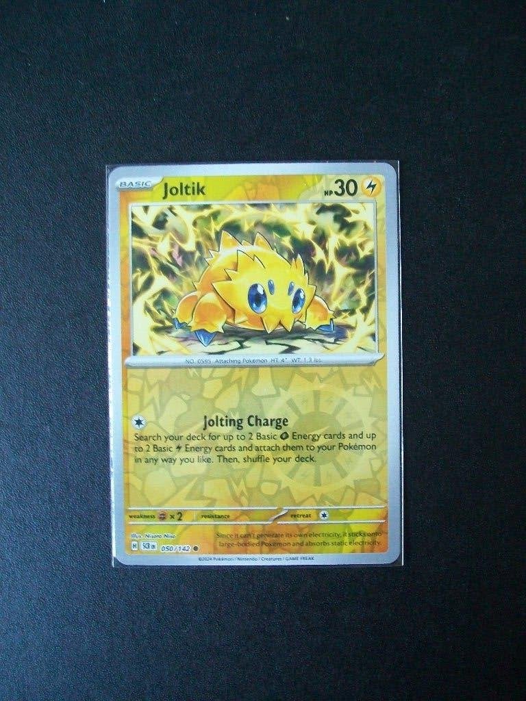 5062. Nieuwe Pokemon Kaart holofoil JOLTIK HP 30 (050/142), Verzenden, Nieuw, Losse kaart, Foil