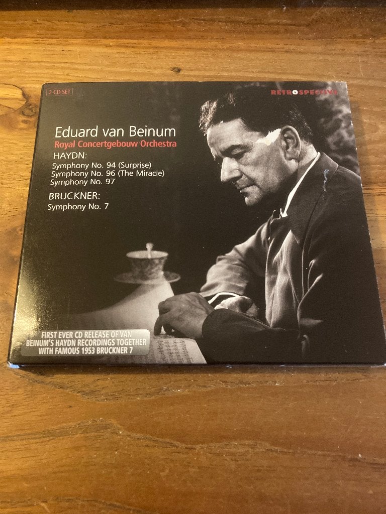 Eduard van Beinum - Haydn: Symphony No. 94, 96, 97 / Bruckne, Cd's en Dvd's, Cd's | Klassiek, Verzenden, Zo goed als nieuw, Classicisme