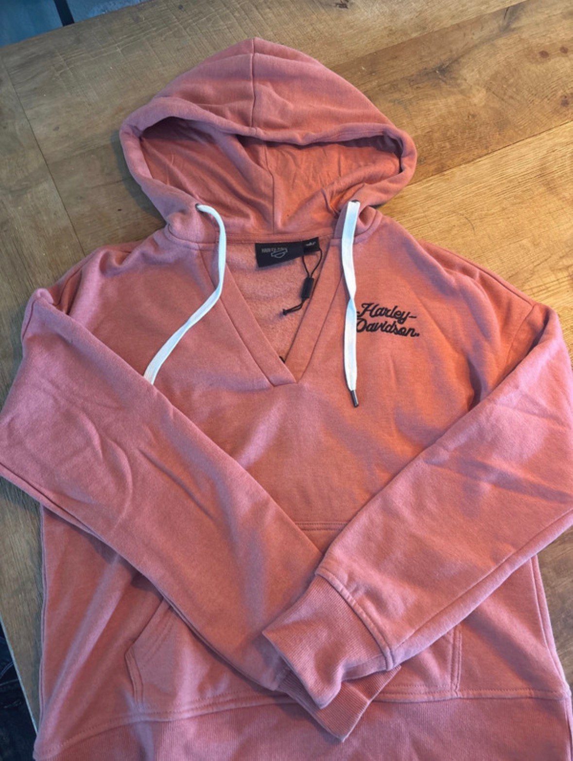 Harley Davidson Dames Hoodie Nieuw Koraal Roze Maat S Kort M, Ophalen of Verzenden, Nieuw met kaartje, Dames, Overige typen