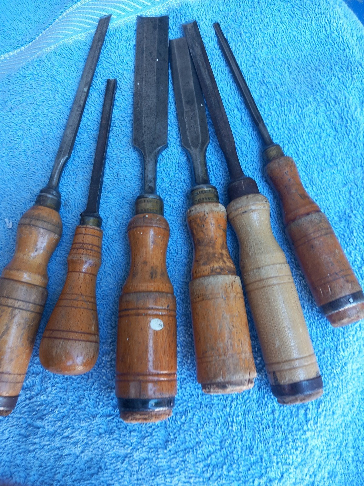 Zweedse beitels, Fermet guts en hamer, Antiek en Kunst, Ophalen of Verzenden