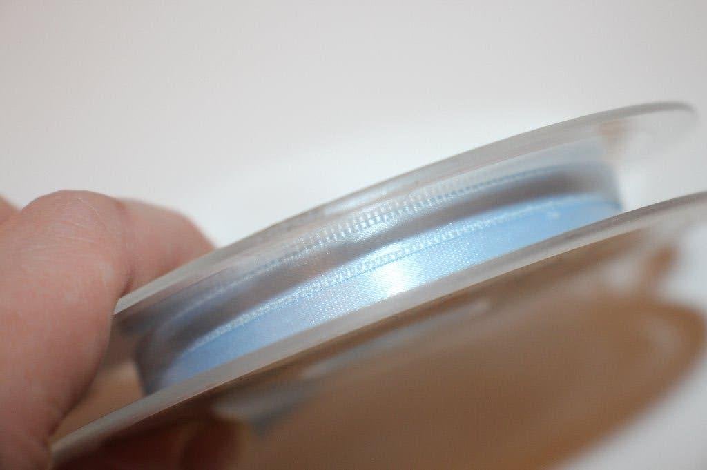 Satijn lint - Licht blauw col.259 - 6mm #3529, Ophalen of Verzenden, Nieuw, Lint, Band of Elastiek
