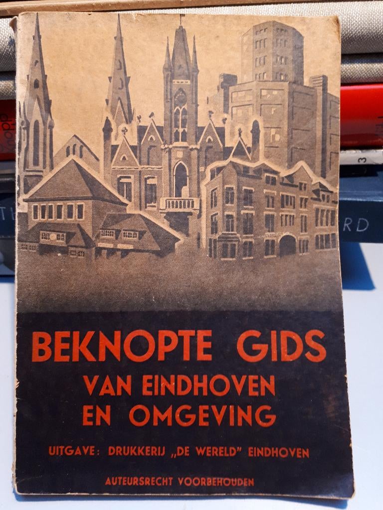 beknopte gids eindhoven en omgeving uitgave 1935, Ophalen of Verzenden, Gelezen