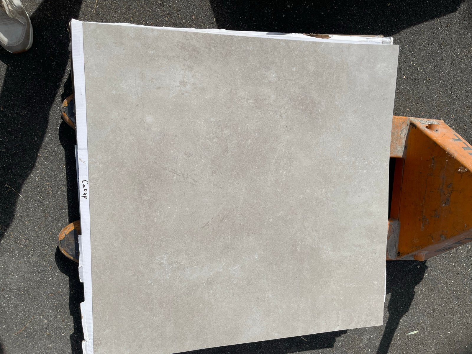 PVC betonlook vloer VT Wonen lichtgrijs 5 m², Nieuw, Vloertegels, Overige materialen, 60 cm of meer