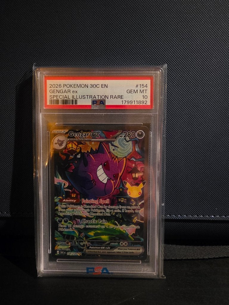 Gengar psa10, Hobby en Vrije tijd, Ophalen of Verzenden, Nieuw, Losse kaart