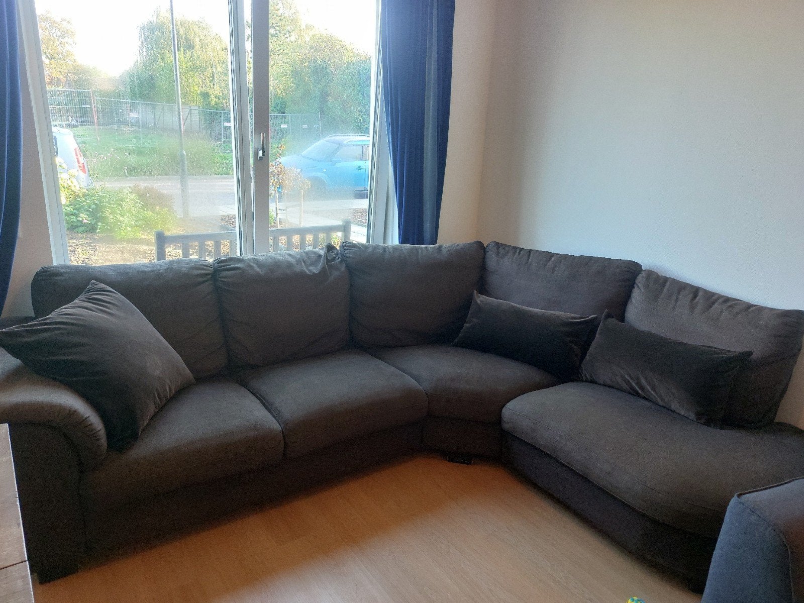Vintage IKEA Hoekbank - Bruin, Modulair met Donzen Kussens, Ophalen, Gebruikt, Stof, 70's