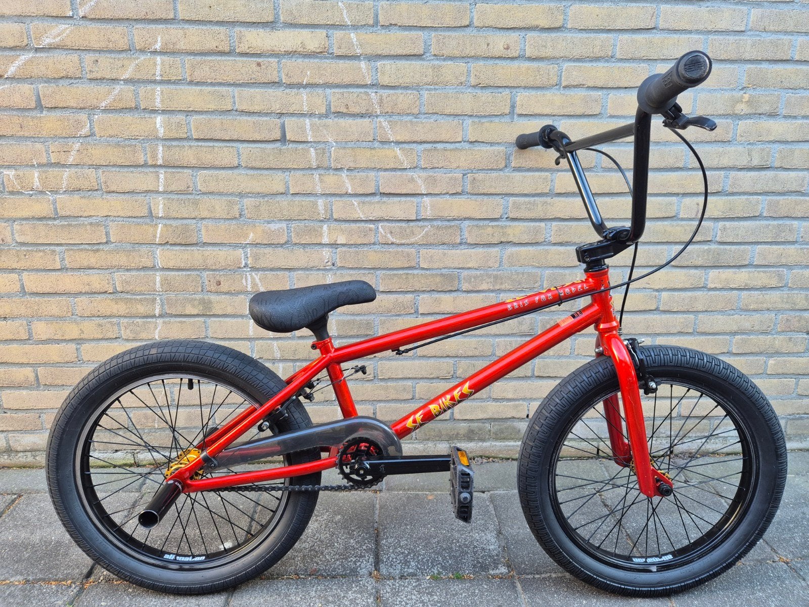 SE Bikes Kris Fox | Freestyle BMX 20 " inch | Footpegs, Ophalen, 16 tot 20 inch, Velgrem, Aluminium