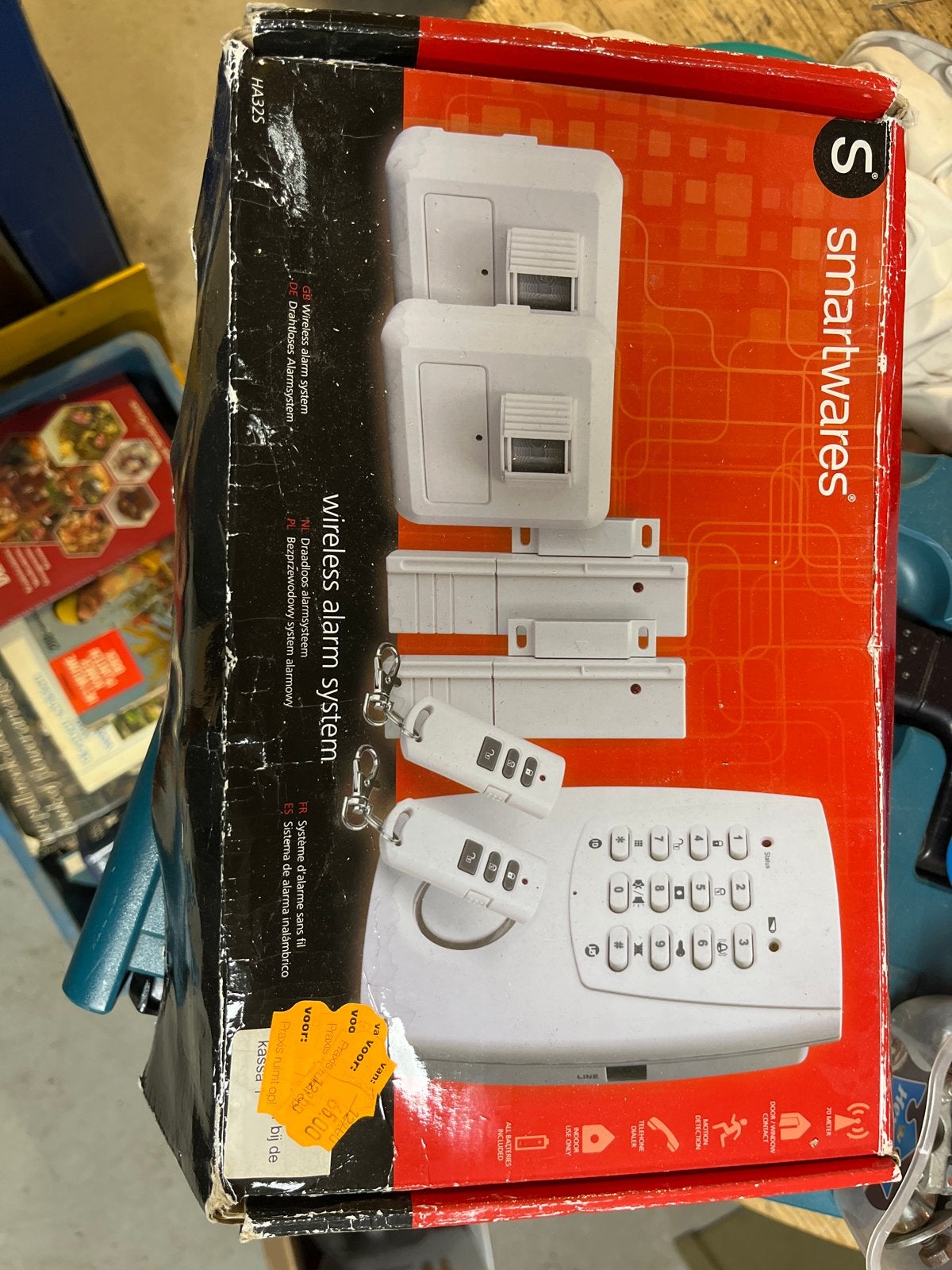 Smartwares Draadloos Alarmsysteem met Bewegingsmelders, Beweging, Ophalen of Verzenden, Zo goed als nieuw, Compleet systeem