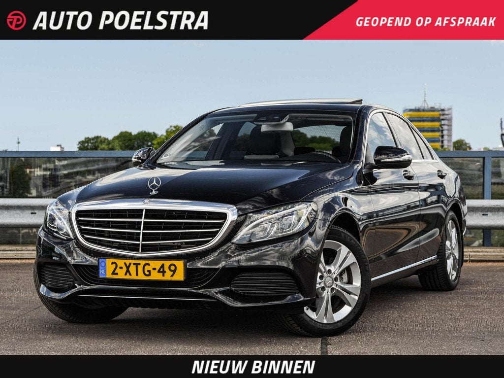 Mercedes-Benz C-klasse 220 CDI 170 PK Aut. Exclusive Schuifd, Auto's, Automaat, Achterwielaandrijving, 4 cilinders, Leder en Stof