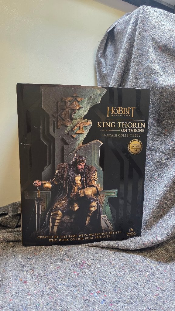 The Hobbit 'Thorin on Throne' ( Weta, limited, NIEUW ), Verzamelen, Ophalen of Verzenden, Nieuw, Beeldje of Buste