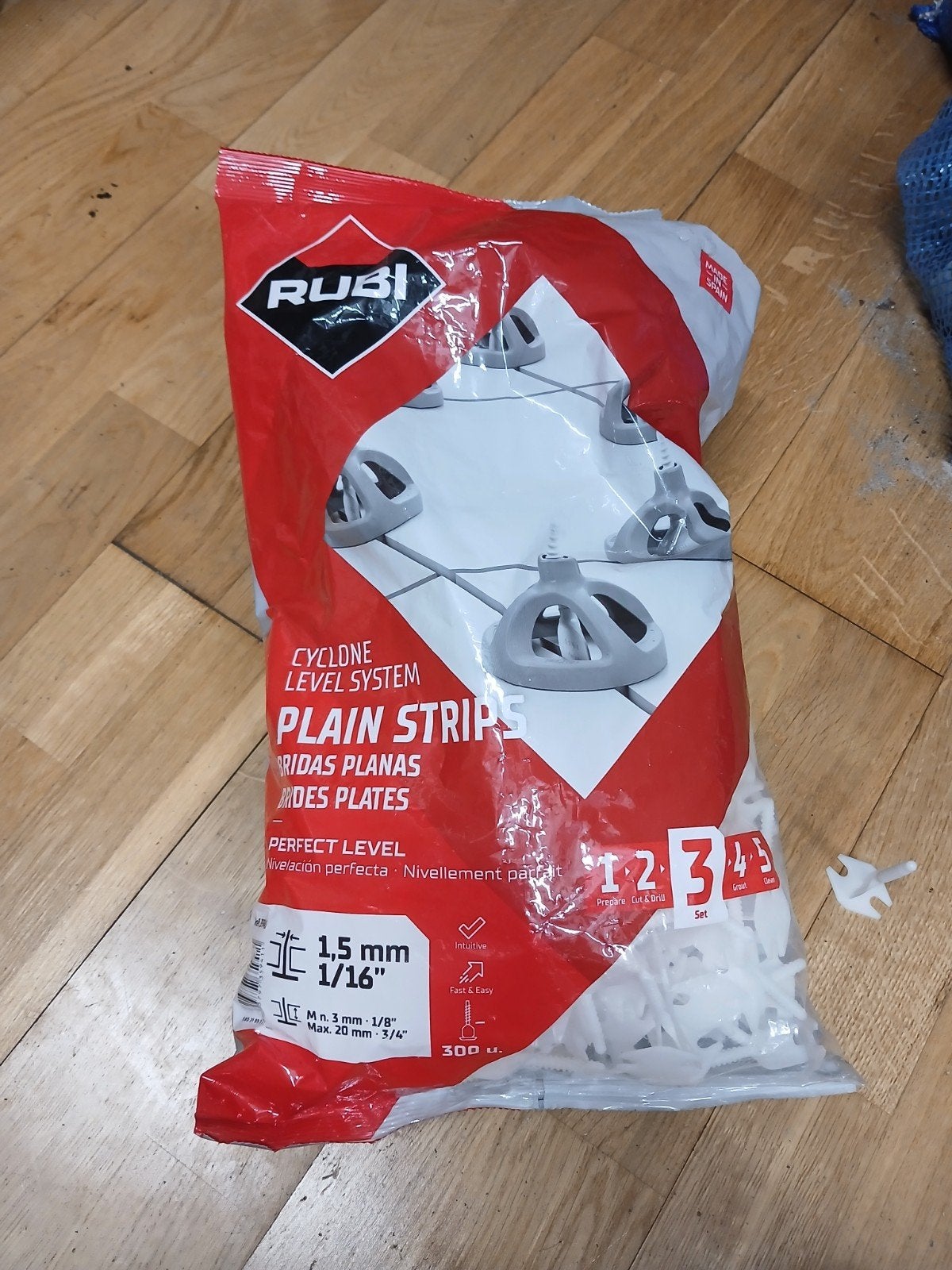 Rubi Cyclone Level System Plain Strips 1.5mm (volle zak), Ophalen, Nieuw