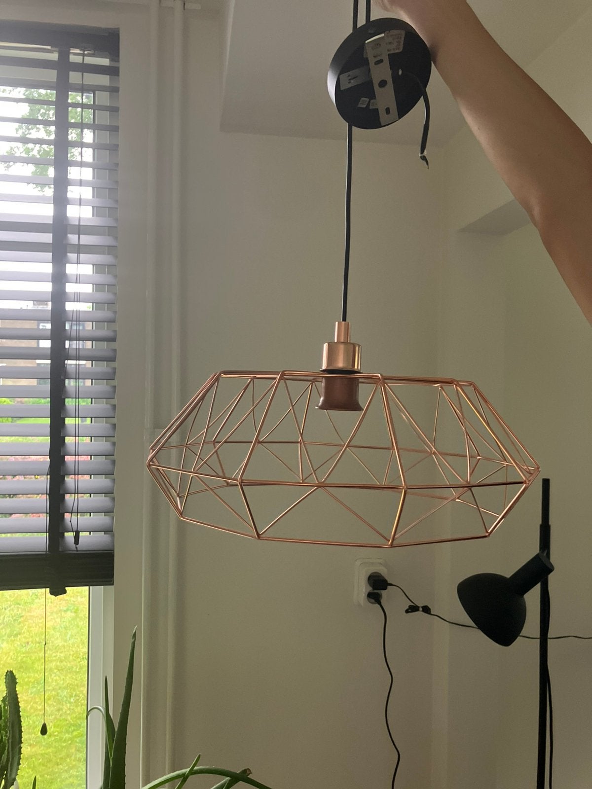 Hanglamp draad EGLO, Huis en Inrichting, Lampen | Hanglampen, Ophalen, Zo goed als nieuw