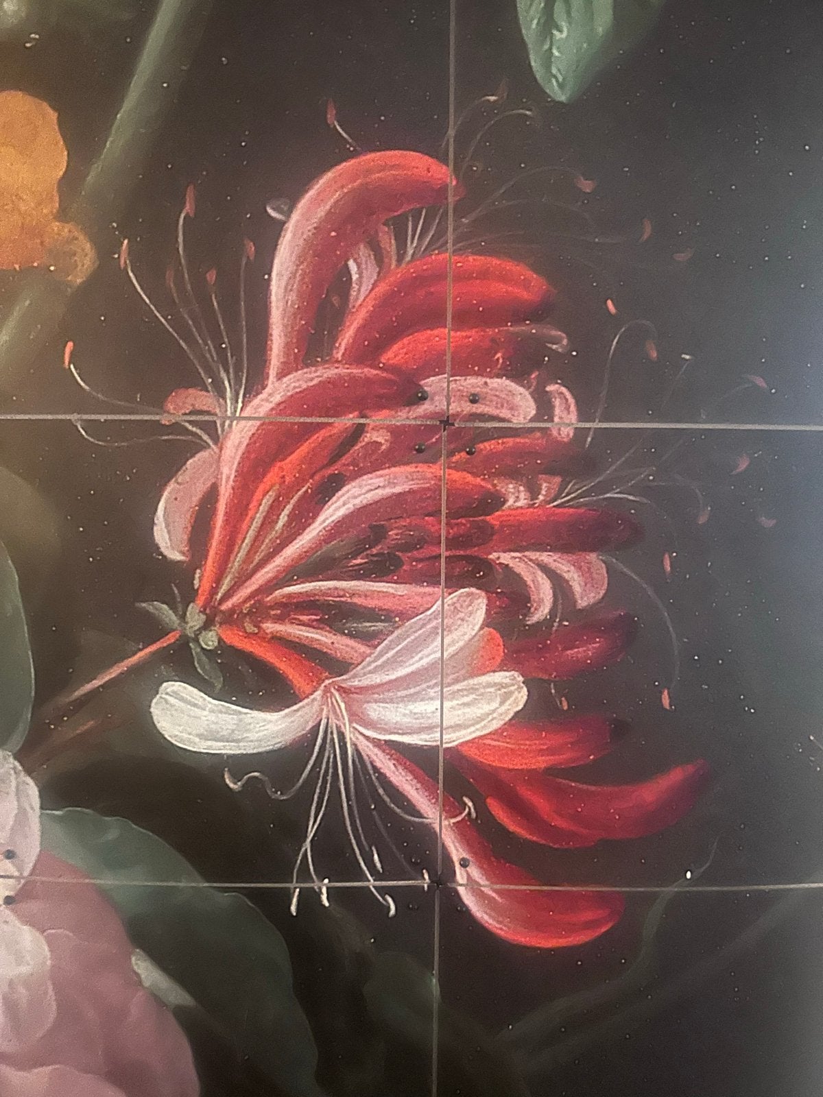 Ixxi Stilleven met bloemen in een glazen vaas, Antiek en Kunst, Ophalen of Verzenden