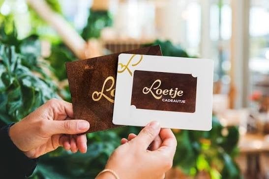 €100,- Cadeau card voor Loetje 2 jaar geldig, Eén persoon, Cadeaubon, Overige typen