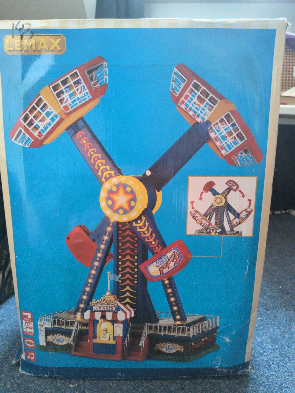 Lemax Fireball Frenzy kermis kerst Carnival opknapper, Diversen, Kerst, Gebruikt, Ophalen of Verzenden