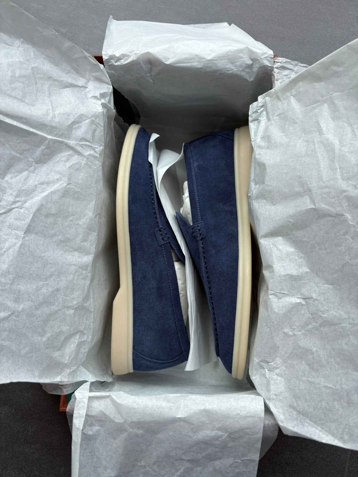 Nieuwe Loro Piana Summerwalk 41, Loafers, Blauw, Nieuw, Ophalen of Verzenden