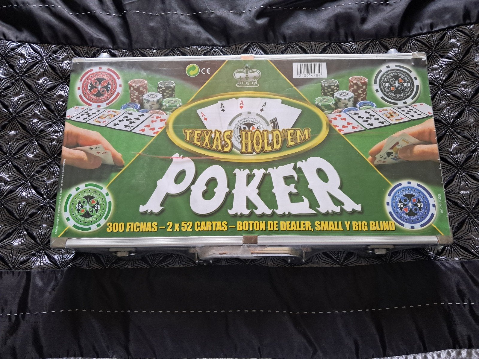 Nieuwe, gesealde metalen pokerkoffer Texas Hold'em, Ophalen of Verzenden, Nieuw