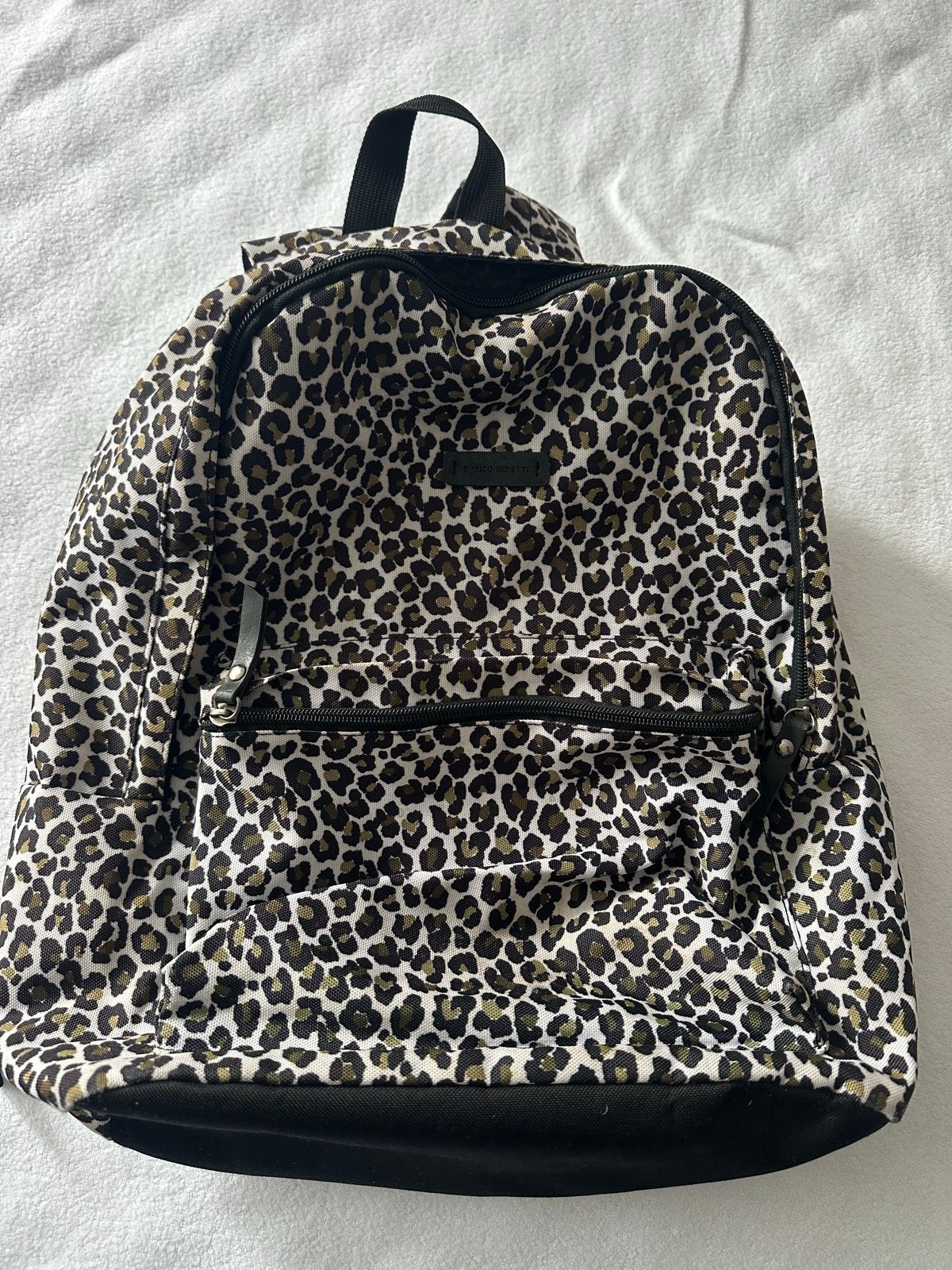 Leopardprint rugzak - Stijlvol en praktisch, Ophalen, Gebruikt, 25 tot 40 cm, Overige merken