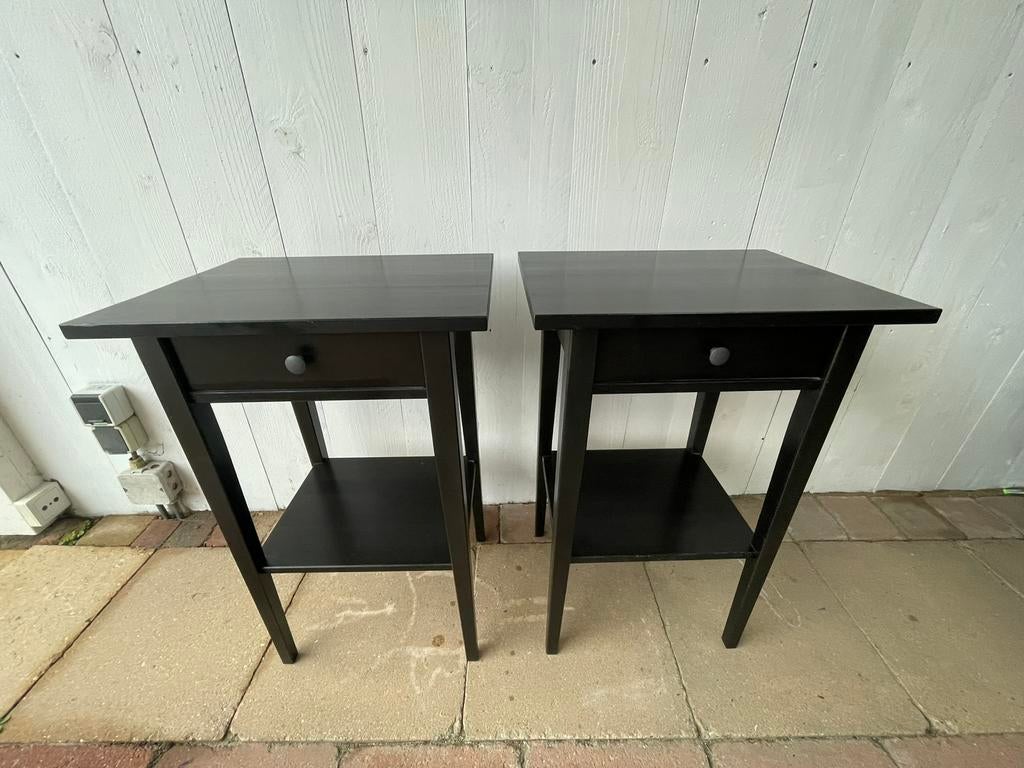 2x IKEA Hemnes nachtkastje, Ophalen, Gebruikt, Minder dan 45 cm, 70 cm of meer