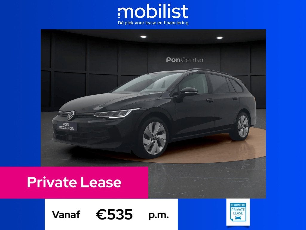 Volkswagen Golf Variant 1.5 eTSI Life Edition (bj 2024), 1300 kg, 4 cilinders, 700 kg, 116 pk
