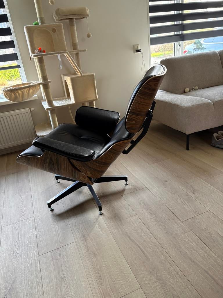 Lounge Chair - Eames Herman Miller stijl, Ophalen, Gebruikt, Zwart, Design