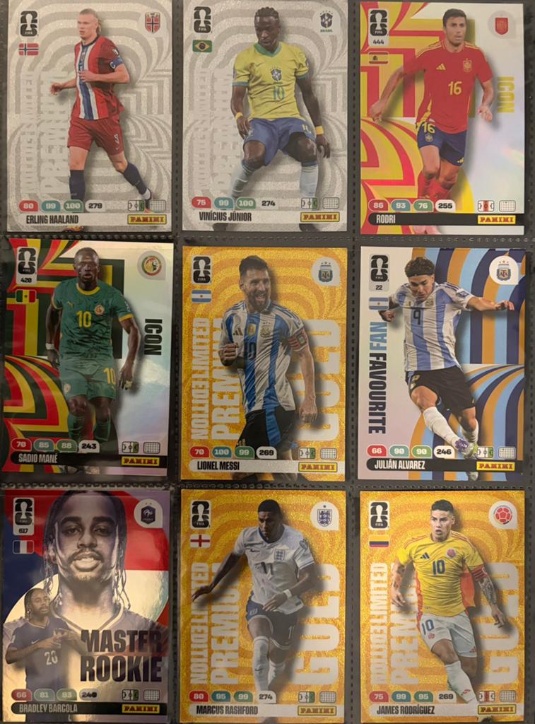 Panini WK 2026 | Messi, Haaland, Rashford Gold & Special, Ophalen of Verzenden, Zo goed als nieuw, Buitenlandse clubs, Poster, Plaatje of Sticker