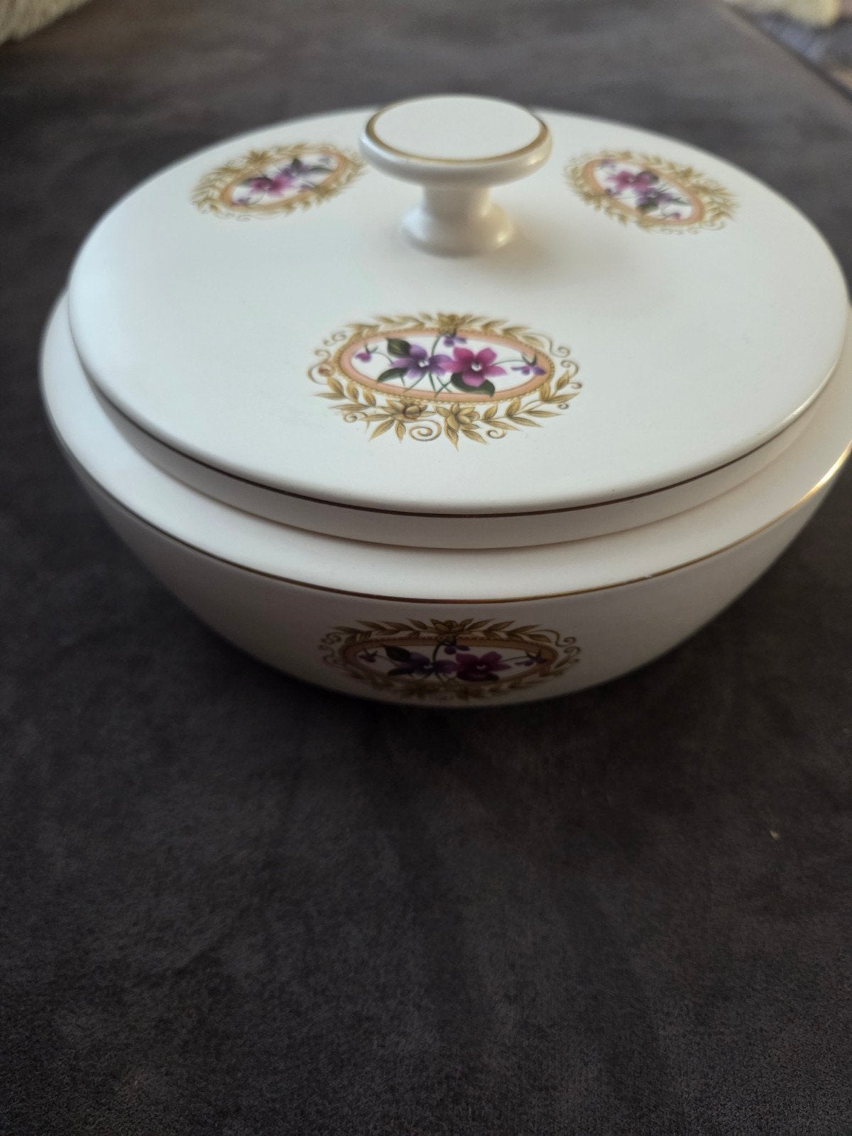 Vintage Flora Gouda Dekschaal/Koektrommel - Model 1848, Ophalen of Verzenden