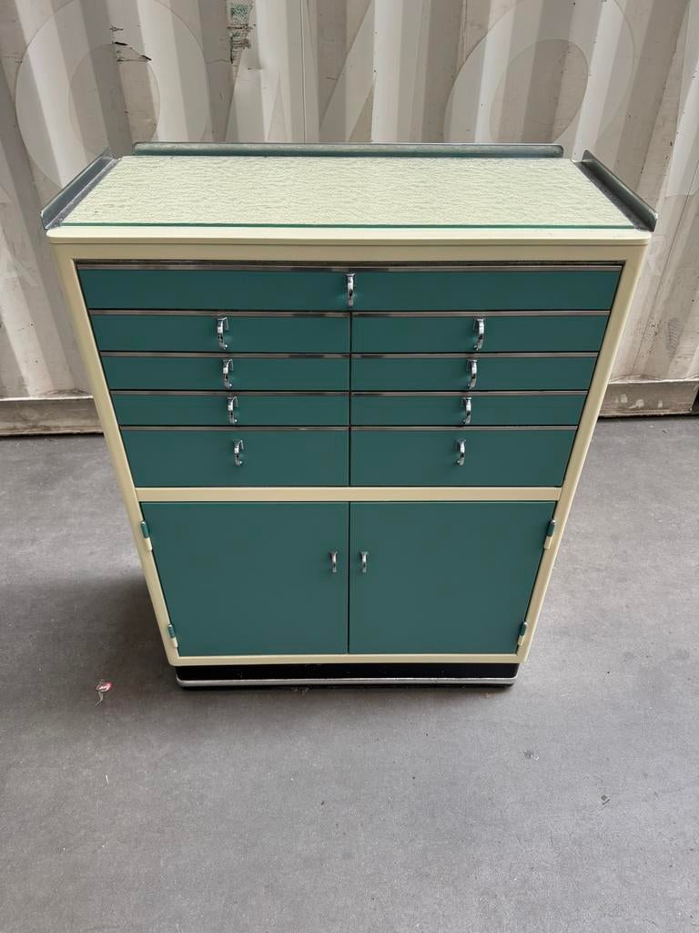 Vintage tandarts kastje, Antiek en Kunst, Ophalen of Verzenden