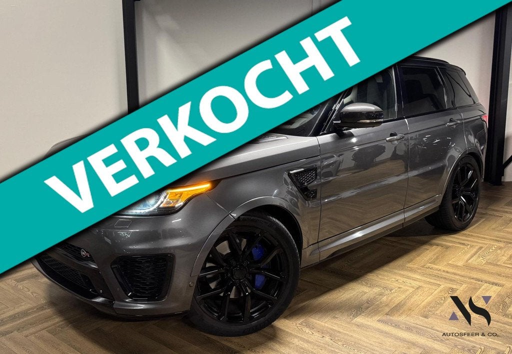 Land Rover Range Rover Sport 5.0 V8 Supercharged SVR PANO HU, Auto's, Land Rover, Bedrijf, Te koop, 4x4, ABS, Achteruitrijcamera