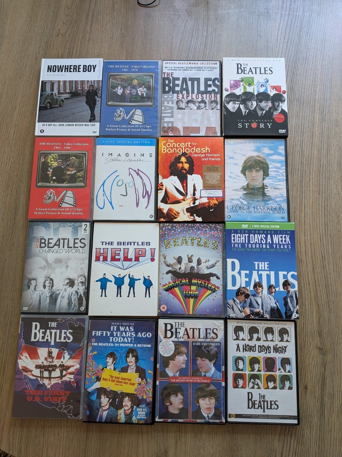 Beatles DVD-Pakket 16 stuks Documentaires & Films!, Alle leeftijden, Ophalen, Zo goed als nieuw