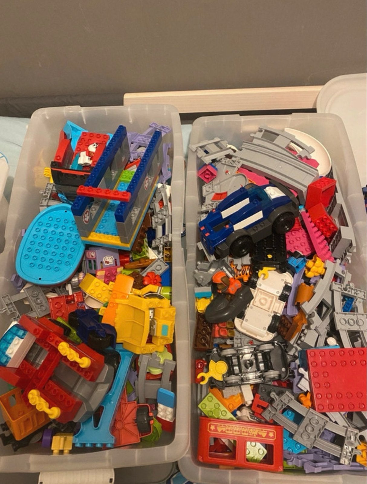 Grote partij Duplo: treinen & Paw Patrol sets, Kinderen en Baby's, Gebruikt, Overige thema's, Ophalen of Verzenden, Duplo