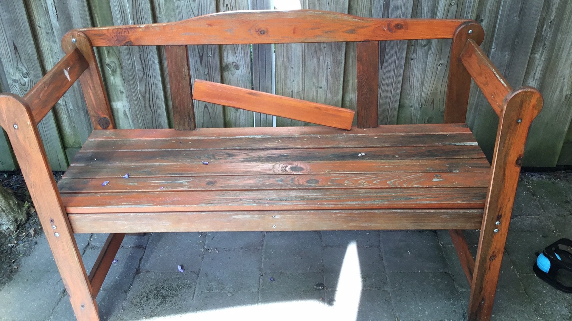 Tuinbank GRATIS, Ophalen, Gebruikt, Hout