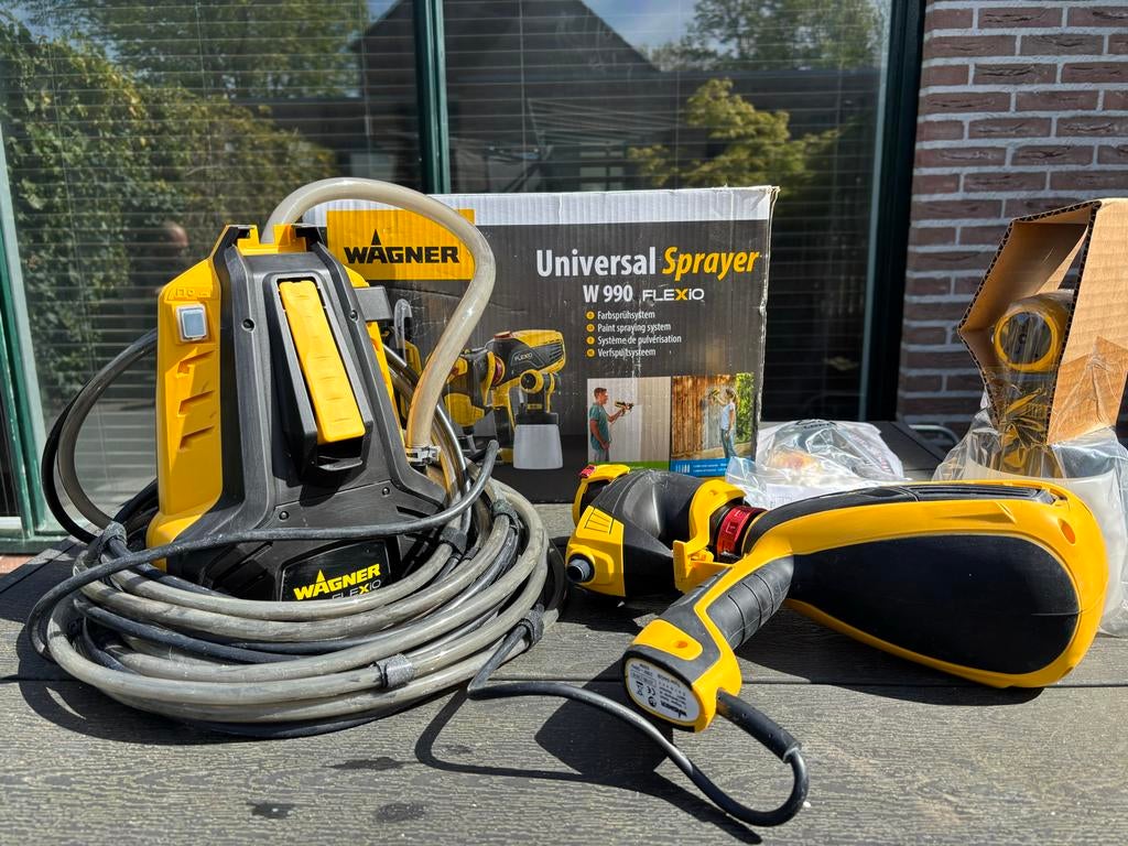 Wagner Universal Sprayer W 990 FLEXiO verfspuit, Ophalen, Zo goed als nieuw, Verfspuit of Verfpomp