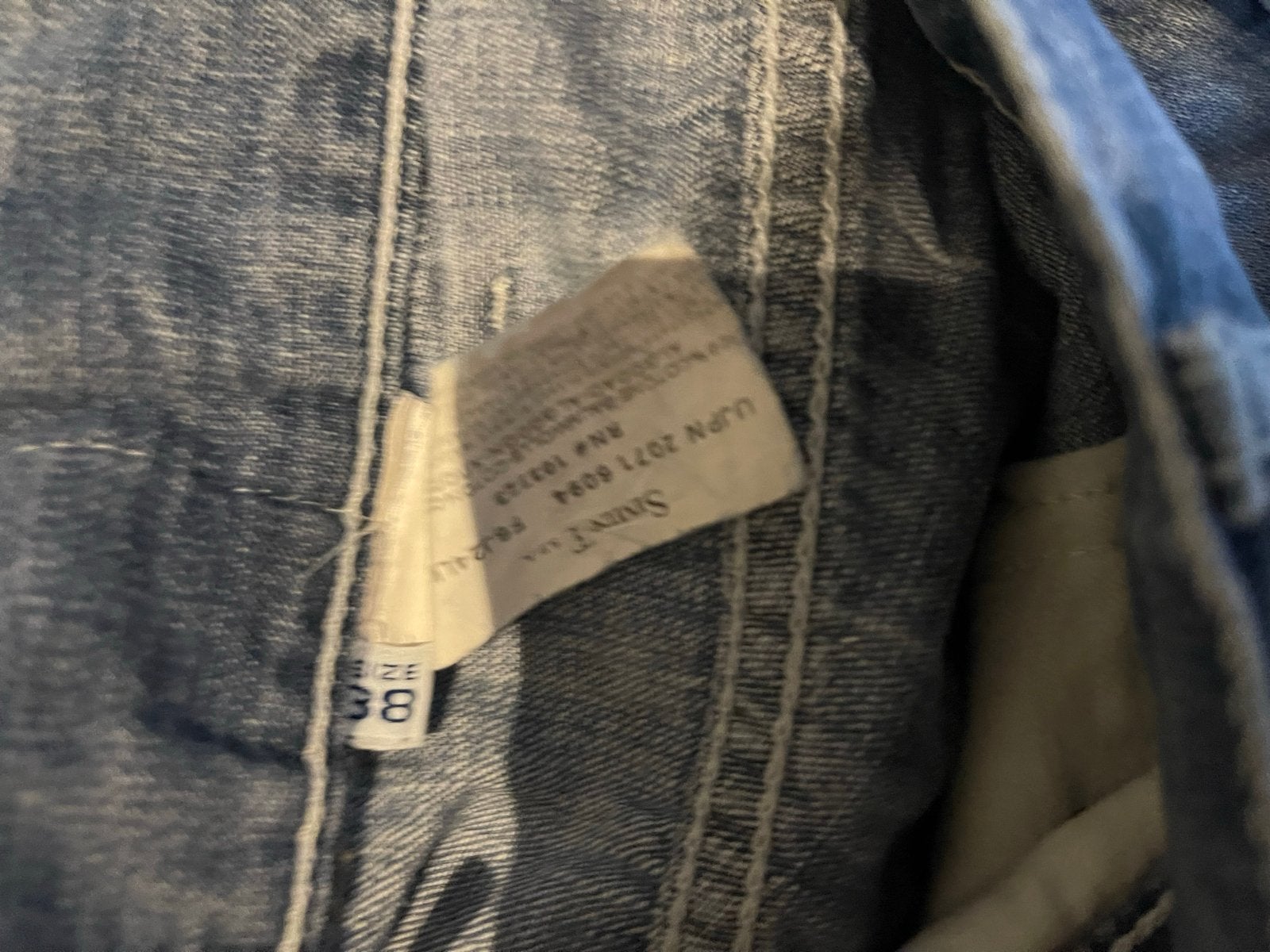 Armani Jeans Heren Jeans - Maat 38/36, Ophalen, Gedragen, Blauw, W36 - W38 (confectie 52/54)