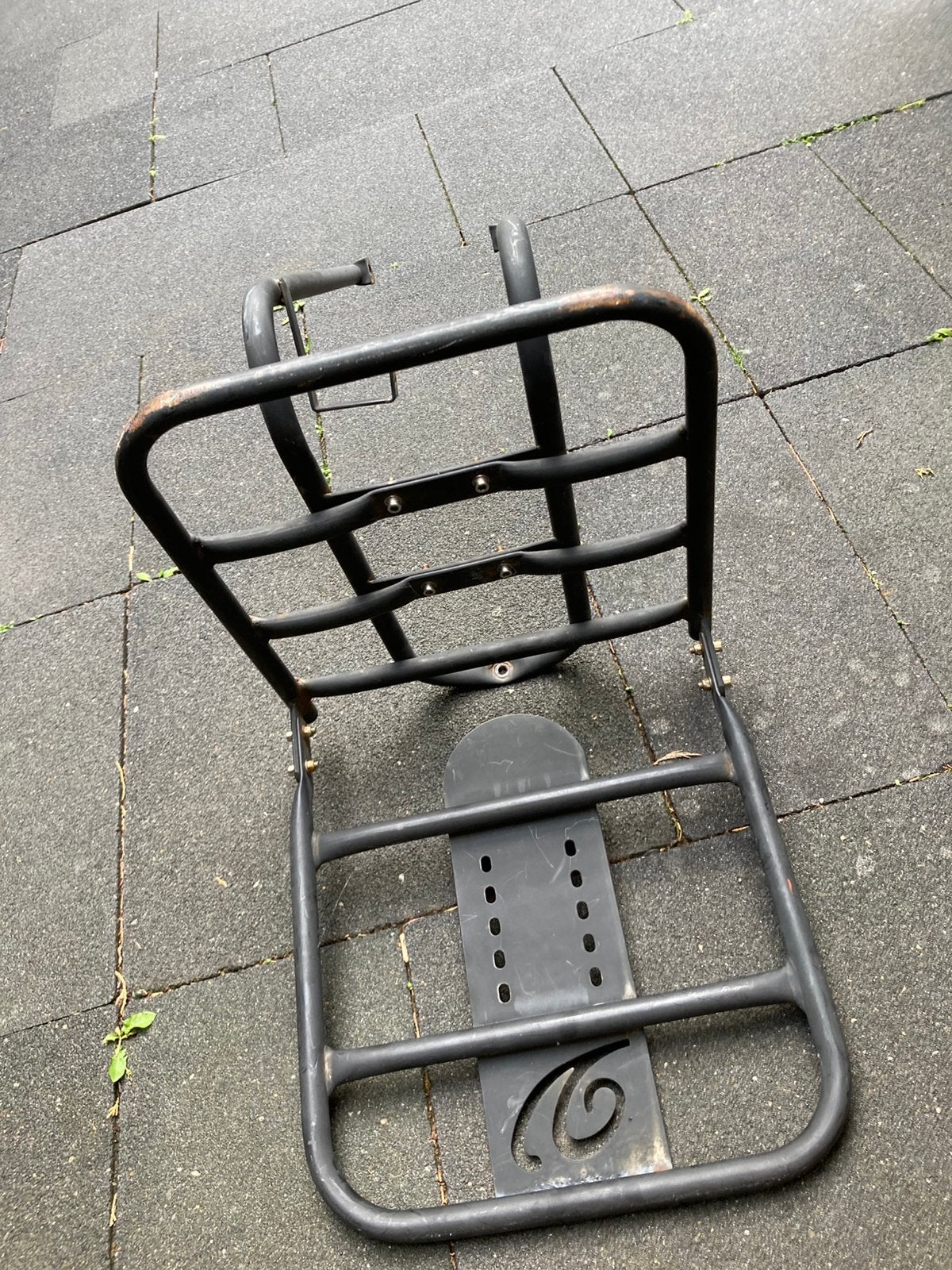 Zwarte bagagedrager voorkant meisjesfiets, Ophalen, Gebruikt, Overige typen, Stuurbevestiging