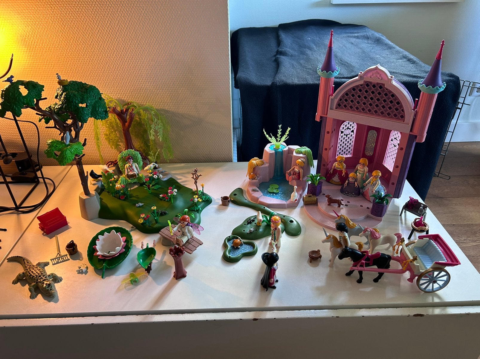 Playmobil prinsessenkasteel en tuin, Ophalen