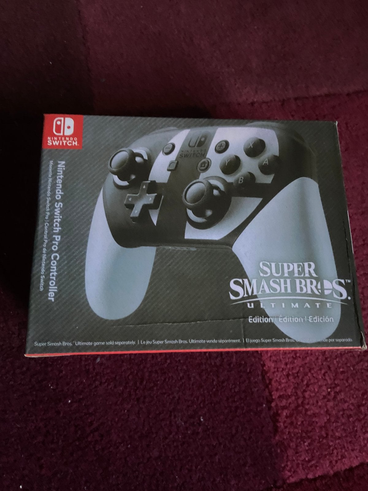 Nintendo Switch pro controller Super Smash Bros., Spelcomputers en Games, Ophalen of Verzenden, Zo goed als nieuw, Switch, Overige controllers
