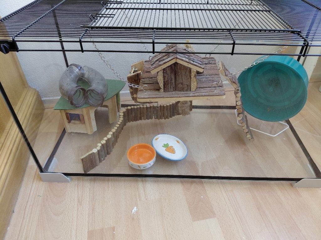 Hamsterkooi, Kooi, Zo goed als nieuw, Hamster, 75 tot 110 cm