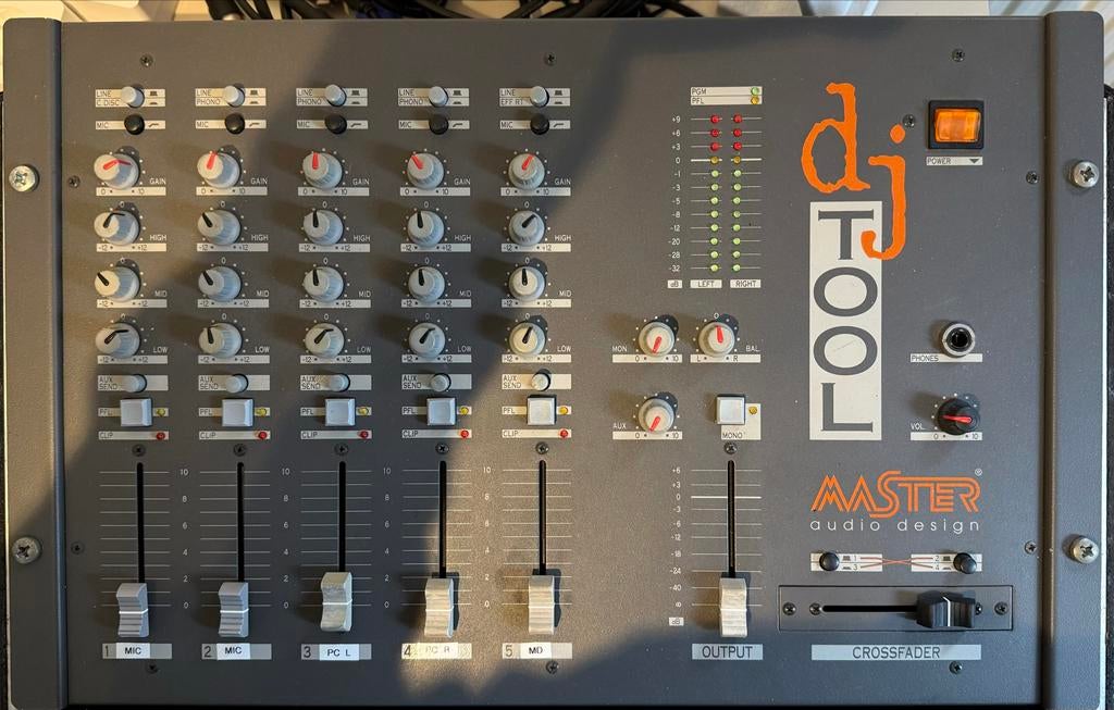 DJ Tool Master Audio Design Mengpaneel, Muziek en Instrumenten, Mengpanelen, Gebruikt, 5 tot 10 kanalen, Microfooningang, Ophalen of Verzenden