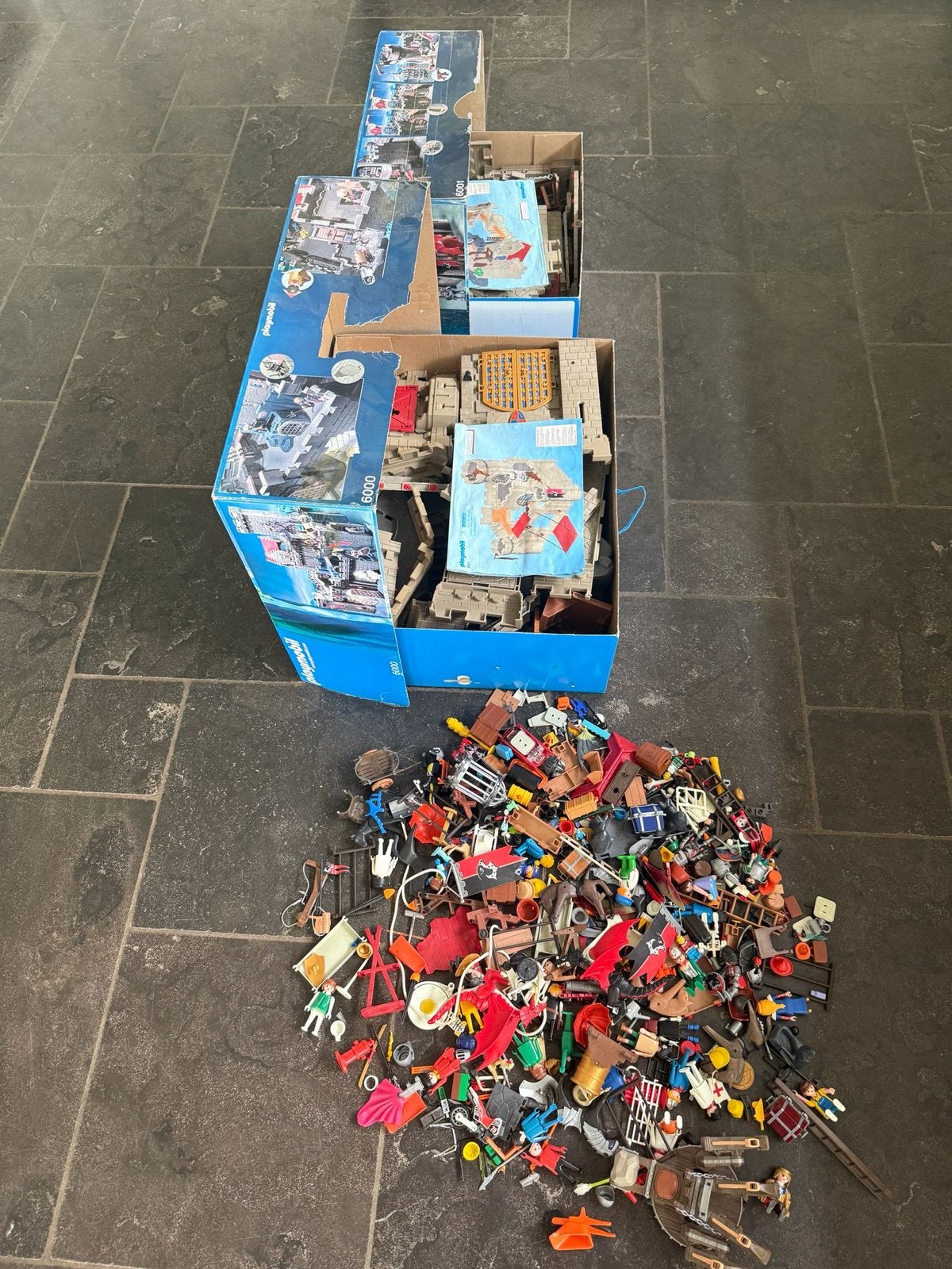 Grote Playmobil Knights Kasteel met extra's, Kinderen en Baby's, Speelgoed | Playmobil, Ophalen, Gebruikt, Complete set