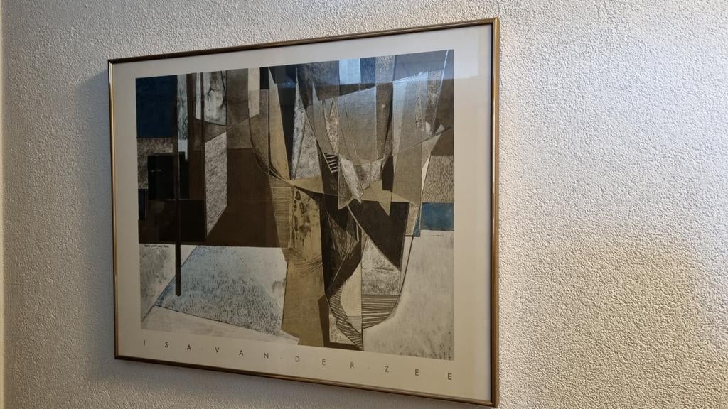 Abstracte kunstprint van Isa van der Zee, Antiek en Kunst, Ophalen of Verzenden