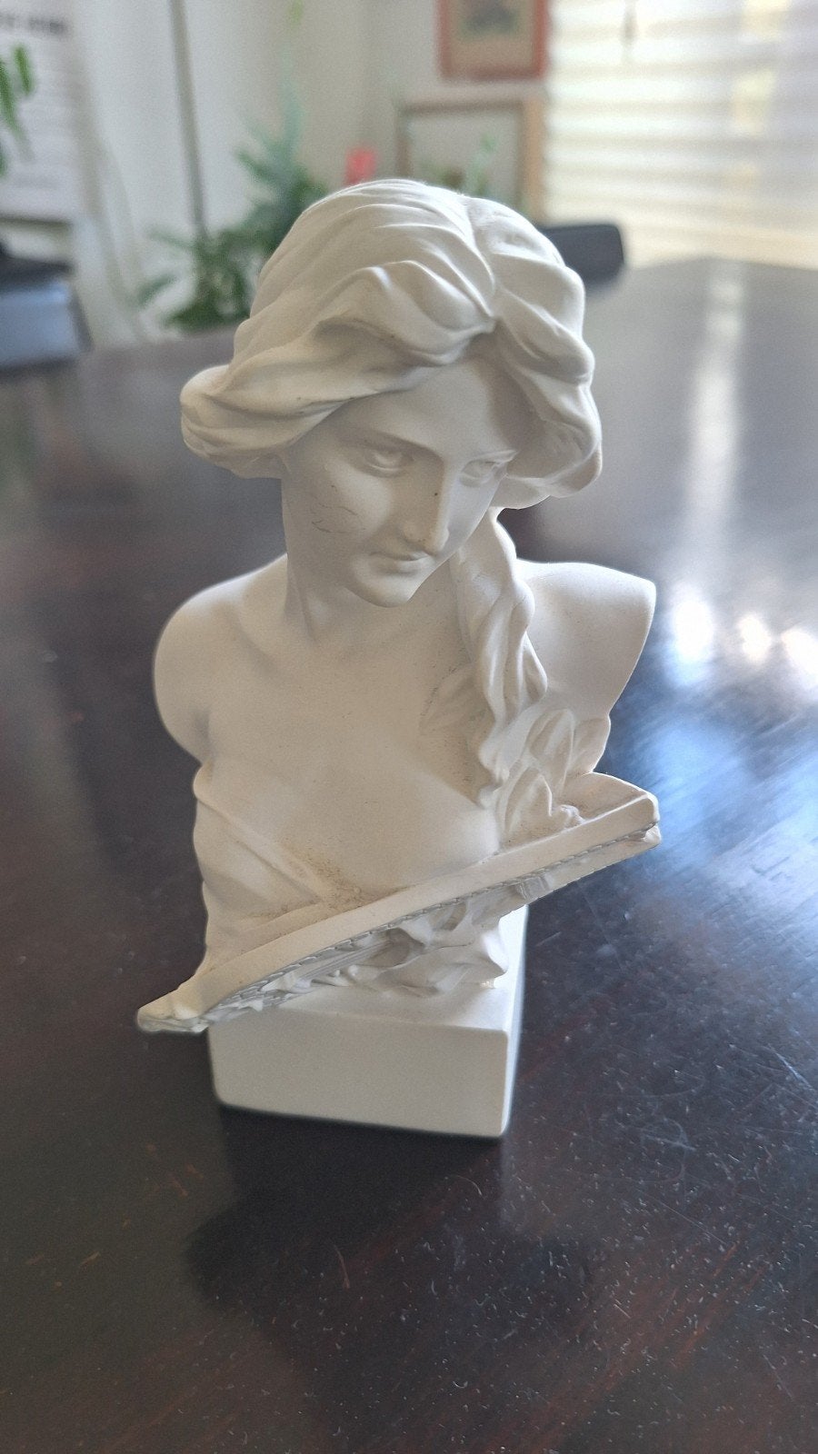 Klassieke buste van Aphrodite  in kunststof. 15 cm, Minder dan 20 cm, Buste, Kunststof, Ophalen of Verzenden