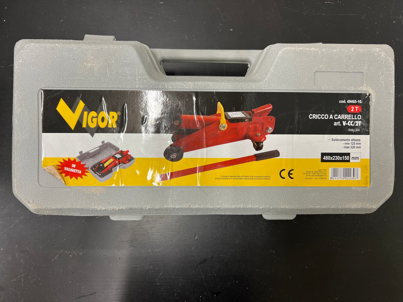 Vigor Garagekrik 2T - Compact en Krachtig, Ophalen, Gebruikt, Hydraulisch, Garagekrik