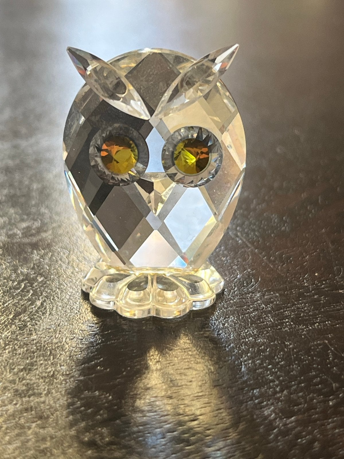 Waarschijnlijk Swarovski Uil  met Gouden Ogen, Verzamelen, Ophalen of Verzenden, Zo goed als nieuw, Figuurtje