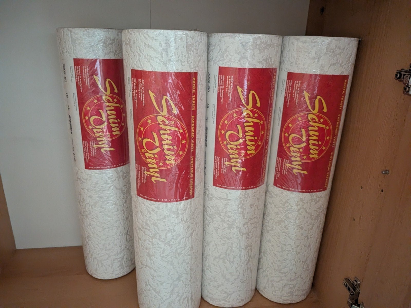 Schuim Vinyl Behang - 7 rollen, Ophalen, Modern, Vinylbehang, Beige