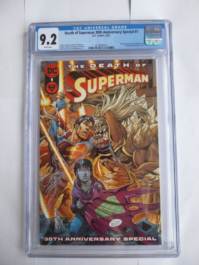 DEATH OF SUPERMAN 30TH ANNIVERSARY SPECIAL 1 CGC9.2 UIT 2022, Boeken, Strips | Comics, Eén comic, Amerika, Marvel Comics, Ophalen of Verzenden