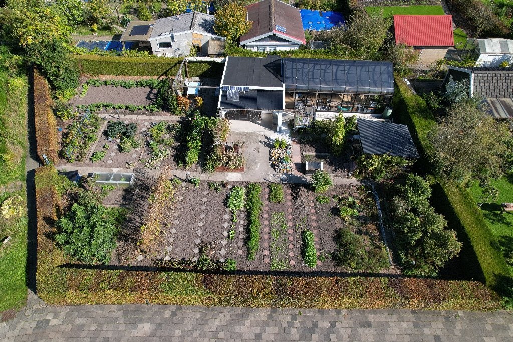 kas 9x4,5 met tuinhuisje, Kweekkas, Ophalen, Staal, Polycarbonaat