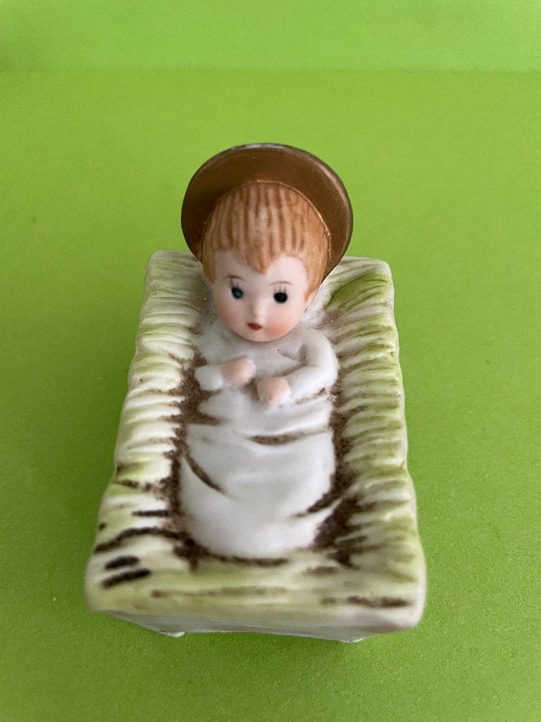 Vintage kribbe met kindeke Jezus - Goebel, Ophalen of Verzenden
