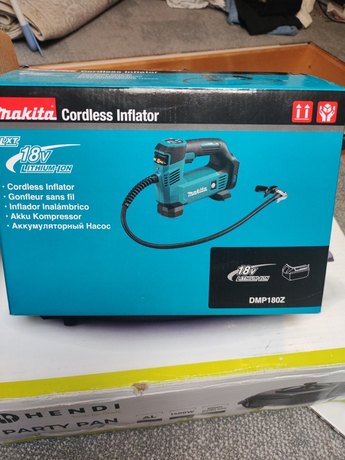Makita DMP180Z 18V LXT Accu Compressor - zonder accu, Minder dan 25 liter, Ophalen of Verzenden, Nieuw, Minder dan 200 liter/min
