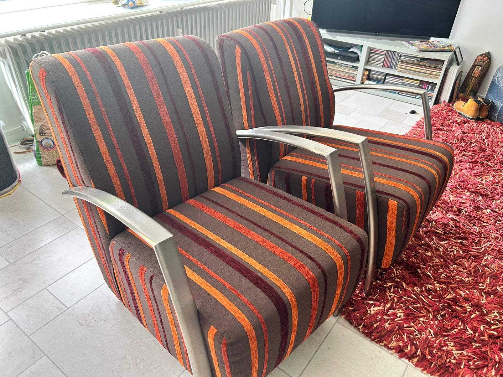 Fauteuil (2x), Ophalen, Gebruikt, Eenpersoons, 75 tot 100 cm