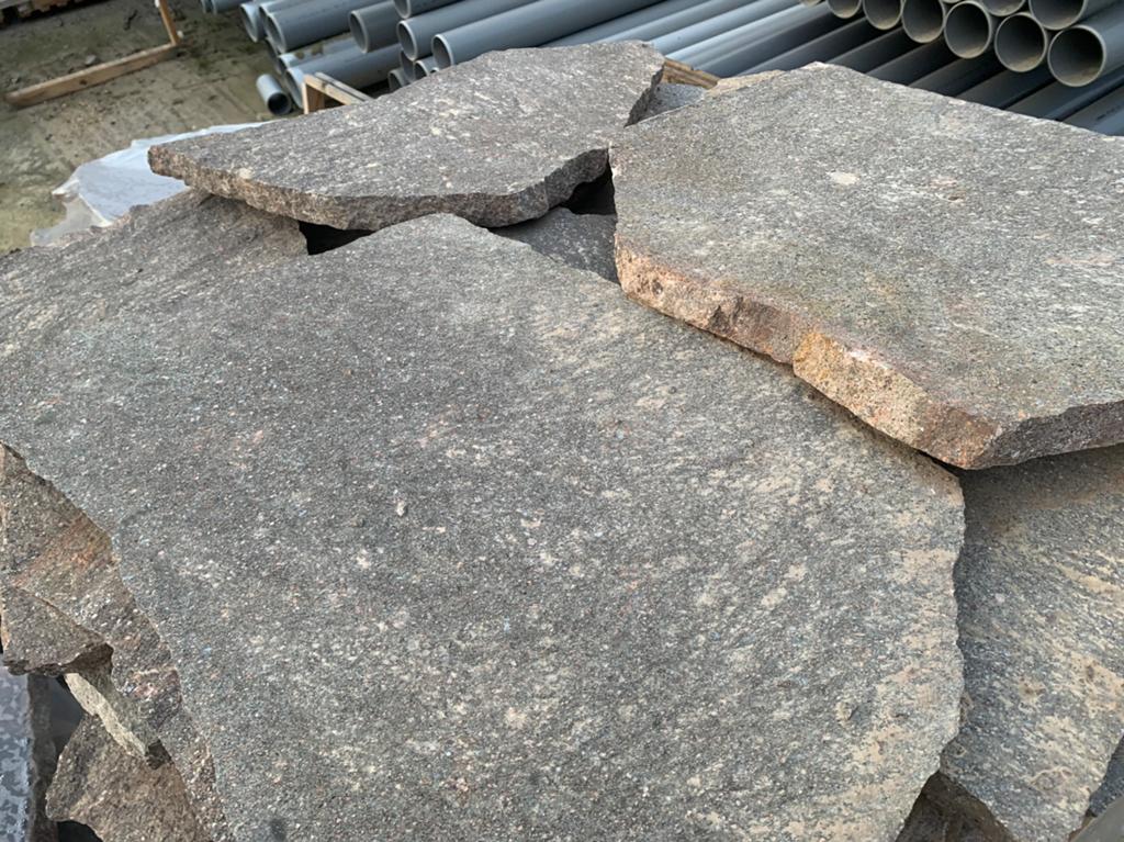 Flagstones Italiaans Rood Porfier stepstones Natuursteen, Nieuw, Ophalen of Verzenden, Terrastegels, Natuursteen
